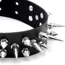 Load image into Gallery viewer, Studded and Spike Collar and Cuffs Set