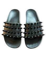 Load image into Gallery viewer, Studmuffin NYC Adidas Spike Slides