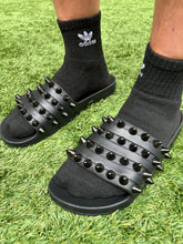 Load image into Gallery viewer, Studmuffin NYC Adidas Spike Slides