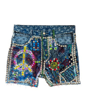 Load image into Gallery viewer, Studmuffin NYC Grafitti Cut Out Shorts
