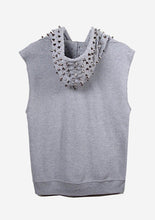 Load image into Gallery viewer, Studmuffin NYC Sleeveless Spike Hoodie - More Colors