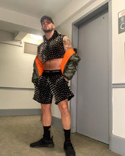 Load image into Gallery viewer, Studmuffin NYC Spike Sweat Shorts 2- Above Knee - More Colors