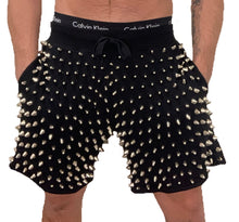 Load image into Gallery viewer, Studmuffin NYC Spike Sweat Shorts 2- Above Knee - More Colors