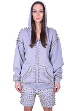 Load image into Gallery viewer, Studmuffin NYC Spike Hoodie 2.0 Zip Up- More Colors
