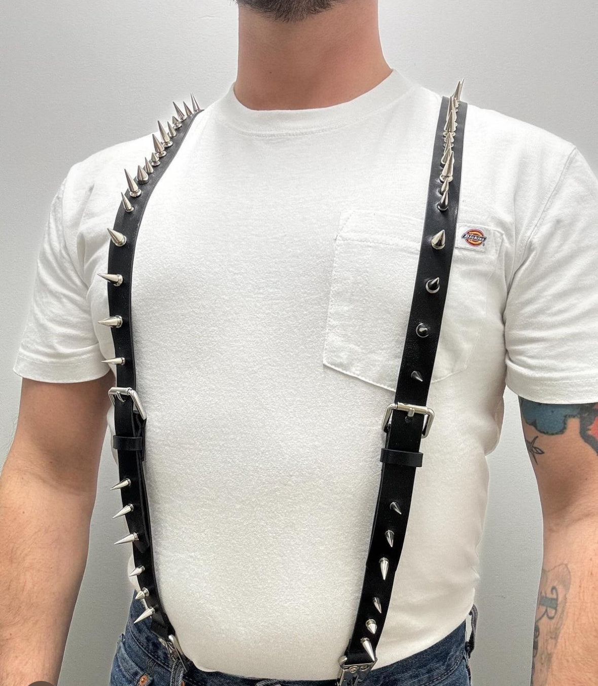 Studmuffin NYC Spike Suspenders display picture 1