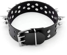 Load image into Gallery viewer, Studded and Spike Collar and Cuffs Set
