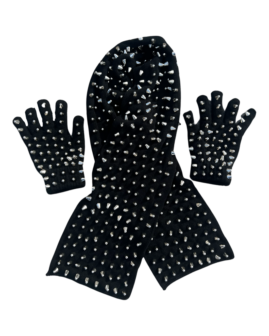 Studmuffin NYC Spike Glove & Scarf Set