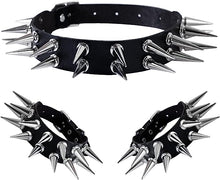 Load image into Gallery viewer, Spike Collar and Cuff Set
