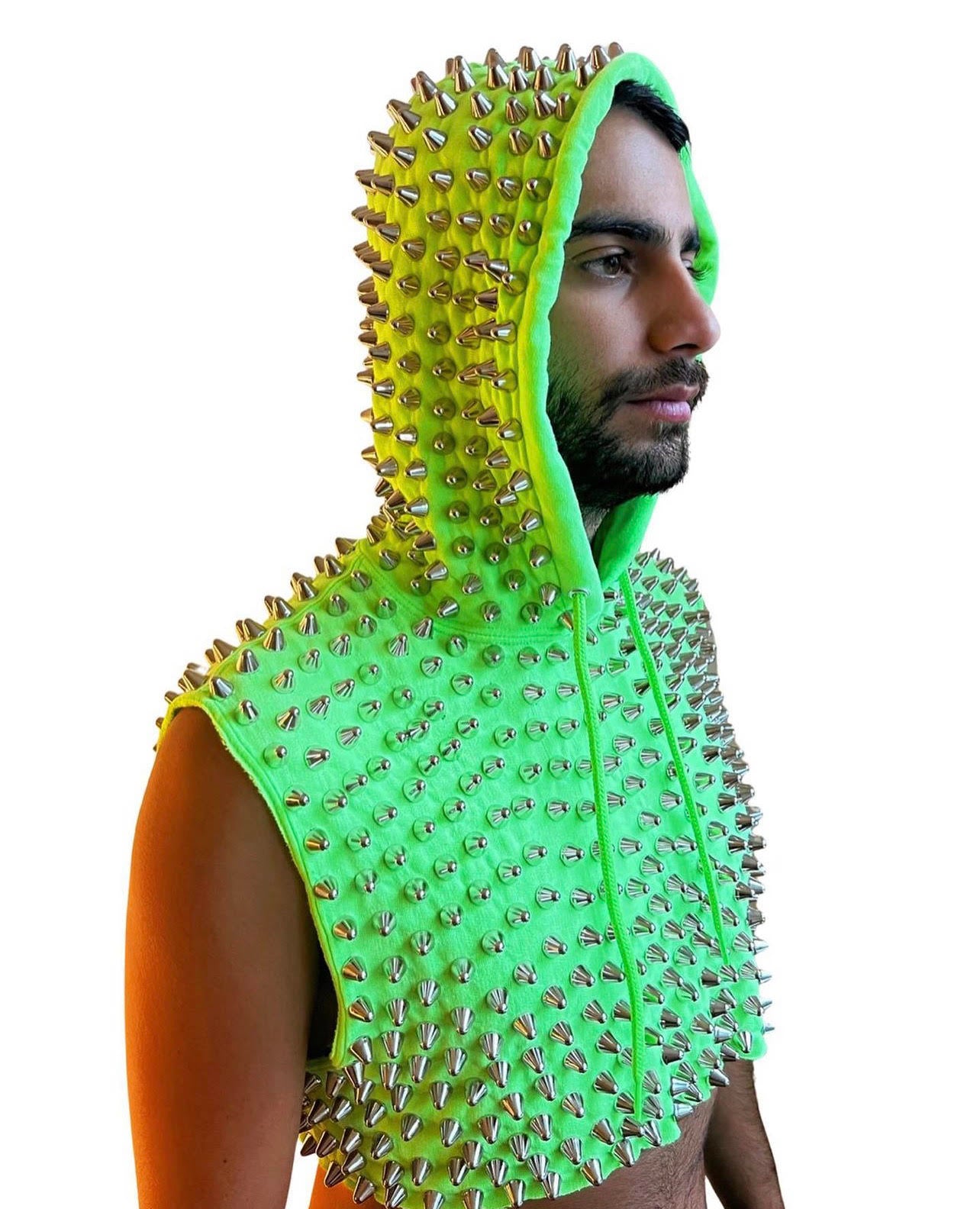 Studmuffin NYC Spike Crop Top Hoodie - More Colors