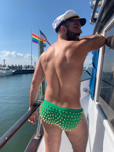 Load image into Gallery viewer, Studmuffin NYC x Hercules New York Spike Speedo - Rio Green
