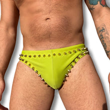 Load image into Gallery viewer, Studmuffin NYC x Hercules New York Outline Spike Speedo - More Colors
